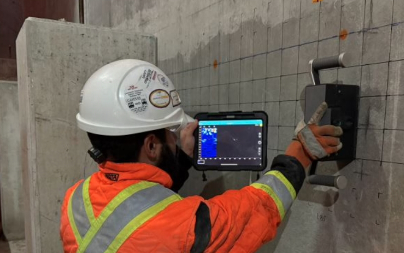 Ultrasonic Pulse Echo ve GPR ile Püskürtme Beton Duvar Analizi